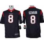 Nike Houston Texans #8 Matt Schaub Blue Limited Jersey