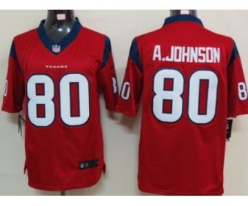 Nike Houston Texans #80 Andre Johnson Red Limited Jersey