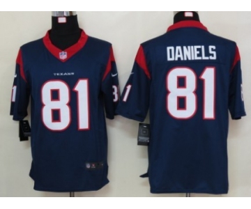 Nike Houston Texans #81 Owen Daniels Blue Limited Jersey