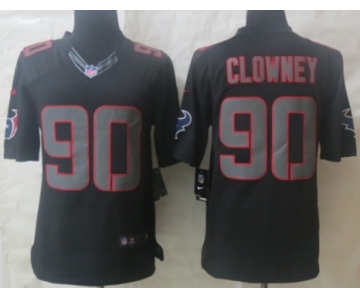Nike Houston Texans #90 Jadeveon Clowney Black Impact Limited Jersey