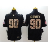 Nike Houston Texans #90 Jadeveon Clowney Salute to Service Black Limited Jersey
