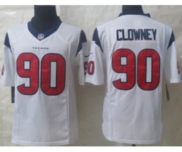 Nike Houston Texans #90 Jadeveon Clowney White Limited Jersey
