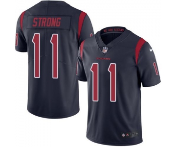 Nike Texans #11 Jaelen Strong Navy Blue Men's Stitched NFL Limited Rush Jersey