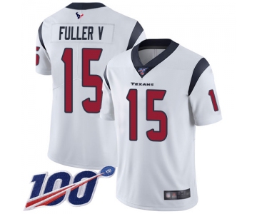 Nike Texans #15 Will Fuller V White Men's Stitched NFL 100th Season Vapor Limited Jersey