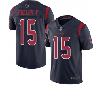 Texans #15 Will Fuller V Navy Blue Men's Stitched Football Limited Rush Jersey