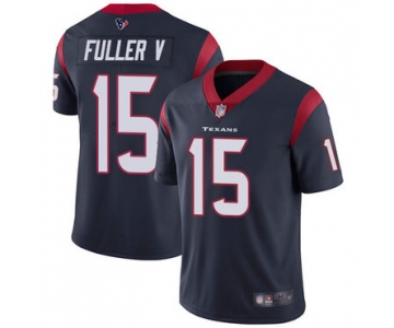 Texans #15 Will Fuller V Navy Blue Team Color Men's Stitched Football Vapor Untouchable Limited Jersey