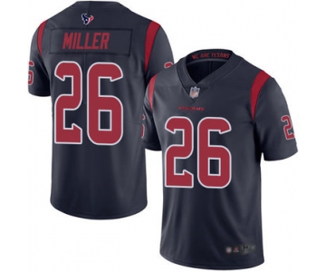 Texans #26 Lamar Miller Navy Blue Men's Stitched Football Limited Rush Jersey