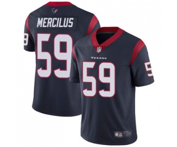 Texans #59 Whitney Mercilus Navy Blue Team Color Men's Stitched Football Vapor Untouchable Limited Jersey