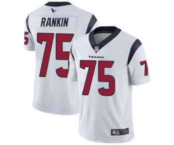 Texans #75 Martinas Rankin White Men's Stitched Football Vapor Untouchable Limited Jersey