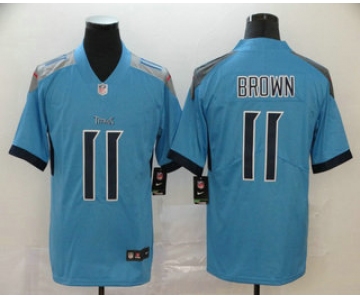 Men's Tennessee Titans #11 A.J. Brown Nike Light Blue New 2018 Vapor Untouchable Limited Jersey