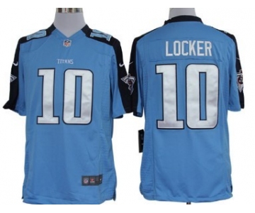 Nike Tennessee Titans #10 Jake Locker Light Blue Limited Jersey