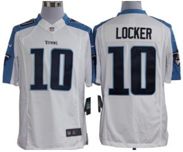 Nike Tennessee Titans #10 Jake Locker White Limited Jersey
