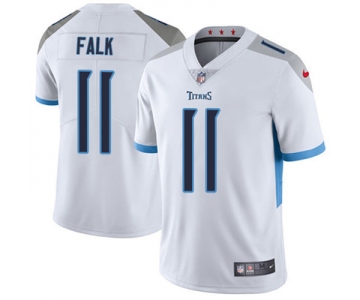 Nike Tennessee Titans #11 Luke Falk White Men's Stitched NFL Vapor Untouchable Limited Jersey