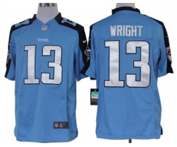 Nike Tennessee Titans #13 Kendall Wright Light Blue Limited Jersey