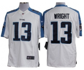 Nike Tennessee Titans #13 Kendall Wright White Limited Jersey