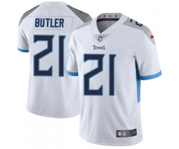 Nike Tennessee Titans #21 Malcolm Butler White Men's Stitched NFL Vapor Untouchable Limited Jersey