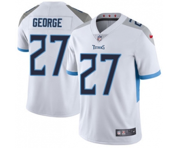 Nike Tennessee Titans #27 Eddie George White Men's Stitched NFL Vapor Untouchable Limited Jersey