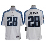 Nike Tennessee Titans #28 Chris Johnson White Limited Jersey