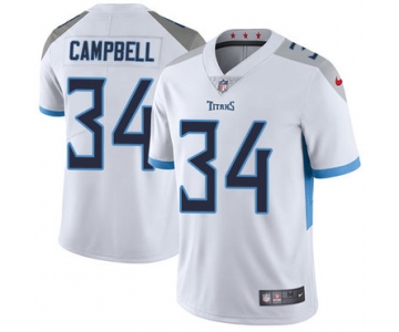 Nike Tennessee Titans #34 Earl Campbell White Men's Stitched NFL Vapor Untouchable Limited Jersey