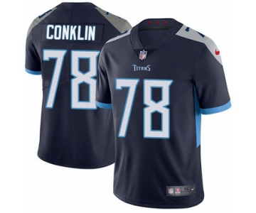 Nike Tennessee Titans #78 Jack Conklin Navy Blue Alternate Men's Stitched NFL Vapor Untouchable Limited Jersey