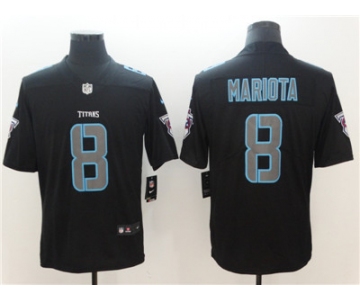 Nike Tennessee Titans #8 Marcus Mariota Black Vapor Impact Limited Jersey