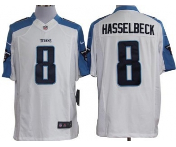Nike Tennessee Titans #8 Matt Hasselbeck White Limited Jersey
