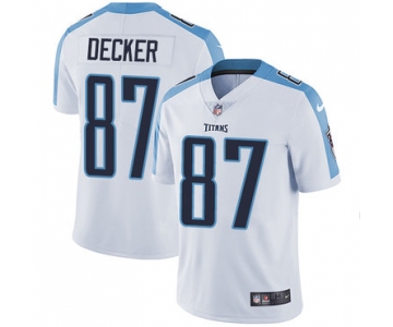 Nike Tennessee Titans #87 Eric Decker White Men's Stitched NFL Vapor Untouchable Limited Jersey