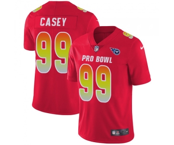 Nike Tennessee Titans #99 Jurrell Casey Red Men's Stitched NFL Limited AFC 2019 Pro Bowl Jersey