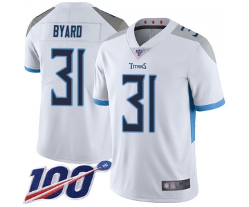 Nike Titans #31 Kevin Byard White Men's Stitched NFL 100th Season Vapor Limited Jersey
