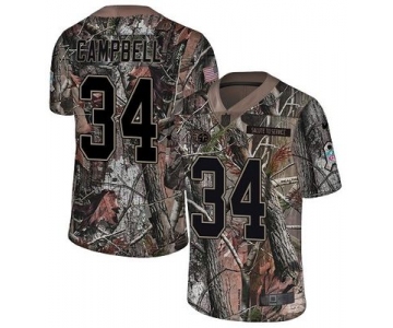 Nike Titans #34 Earl Campbell Camo Men's Stitched NFL Limited Rush Realtree Jersey