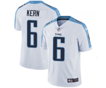 Nike Titans #6 Brett Kern White Men's Stitched NFL Vapor Untouchable Limited Jersey