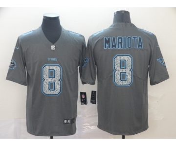 Nike Titans 8 Marcus Mariota Gray Camo Vapor Untouchable Limited Jersey