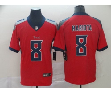 Nike Titans #8 Marcus Mariota Red Men's Stitched NFL Limited Inverted Legend Jersey