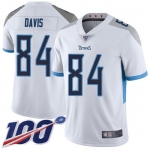 Nike Titans #84 Corey Davis White Men's Stitched NFL 100th Season Vapor Limited Jersey