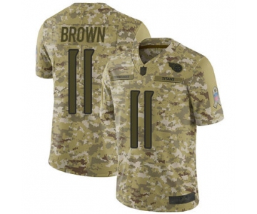Titans #11 A.J. Brown Camo Men's Stitched Football Limited 2018 Salute To Service Jersey