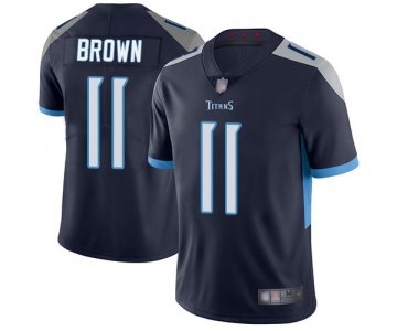 Titans #11 A.J. Brown Navy Blue Team Color Men's Stitched Football Vapor Untouchable Limited Jersey