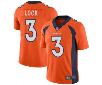 Broncos #3 Drew Lock Orange Team Color Men's Stitched Football Vapor Untouchable Limited Jersey