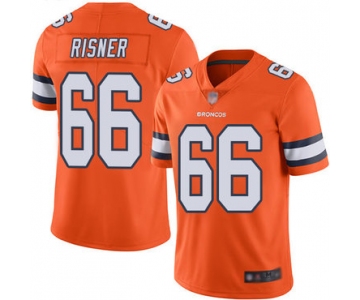 Broncos #66 Dalton Risner Orange Men's Stitched Football Limited Rush Jersey