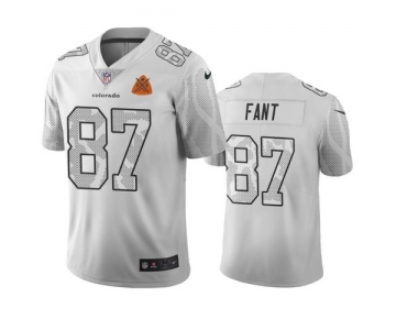 Denver Broncos #87 Noah Ant White Vapor Limited City Edition NFL Jersey