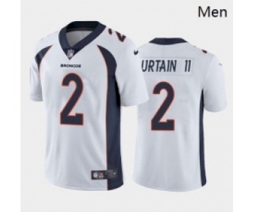 Men Denver Broncos #2 Patrick Surtain II Navy White Orange 2021 Draft Jersey