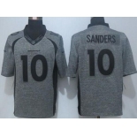 Men's Denver Broncos #10 Emmanuel Sanders Nike Gray Gridiron 2015 NFL Gray Limited Jersey