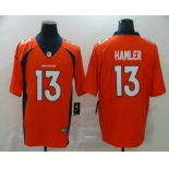 Men's Denver Broncos #13 KJ Hamler Orange 2020 Vapor Untouchable Stitched NFL Nike Limited Jersey