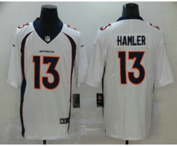 Men's Denver Broncos #13 KJ Hamler White 2020 Vapor Untouchable Stitched NFL Nike Limited Jersey