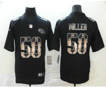 Men's Denver Broncos #58 Von Miller 2019 Black Statue Of Liberty Stitched NFL Nike Limited Jersey