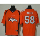 Men's Denver Broncos #58 Von Miller Orange 2020 Big Logo Vapor Untouchable Stitched NFL Nike Fashion Limited Jersey