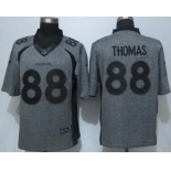 Men's Denver Broncos #88 Demaryius Thomas Nike Gray Gridiron 2015 NFL Gray Limited Jersey