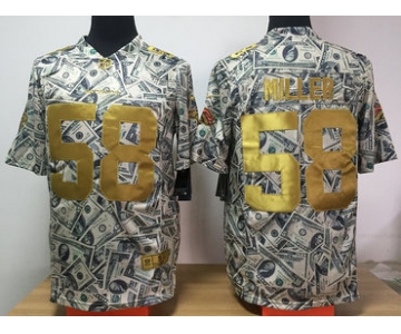 Nike Broncos 58 Von Miller Grey US Dollar Fashion Limited Jersey
