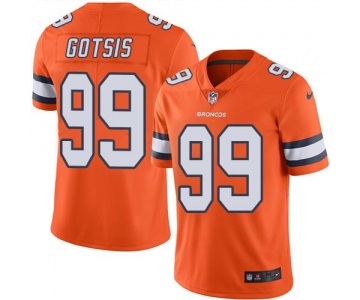 Nike Broncos #99 Adam Gotsis Orange Men's Stitched NFL Limited Rush Jersey