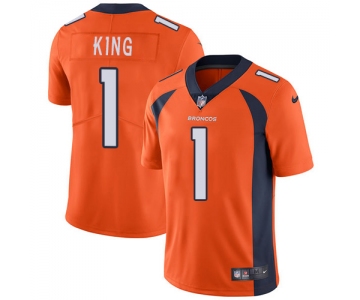 Nike Denver Broncos #1 Marquette King Orange Team Color Men's Stitched NFL Vapor Untouchable Limited Jersey