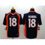 Nike Denver Broncos #18 Peyton Manning 2013 Blue Limited Jersey